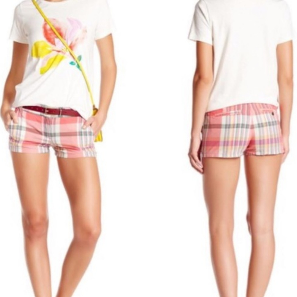 J CREW NWT 3" Summer Plaid Shorts 4